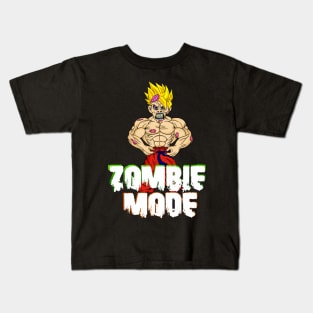 Zombie Goku with white writing Kids T-Shirt